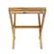 Hello Honey® 20" Natural Brown Modern Collapsible Wood Folding Stool